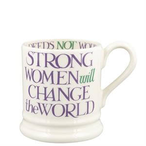 Emma Bridgewater Purple Toast Change Our World Half Pint Mug